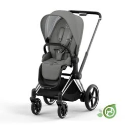 CYBEX E-Priam Pushchair - Conscious Collection - Pearl Grey (2022)