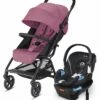 Cybex Eezy S+ 2 + Aton 2 Sensorsafe Travel System Bundle - Magnolia Pink / Lavastone Black -Cybex cybex eezy s 2 aton 2 sensorsafe travel system bundle magnolia pink lavastone black 57