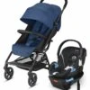 Cybex Eezy S+ 2 + Aton 2 Sensorsafe Travel System Bundle - Navy Blue / Lavastone Black -Cybex cybex eezy s 2 aton 2 sensorsafe travel system bundle navy blue lavastone black 57