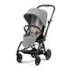 CYBEX Eezy S Twist+2 Pushchair - Black/Lava Grey (2022) -Cybex cybex eezy s twist 2 pushchair black lava grey 2