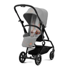 CYBEX Eezy S Twist+2 Pushchair - Black/Lava Grey (2022) -Cybex cybex eezy s twist 2 pushchair black lava grey
