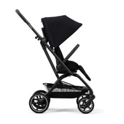 CYBEX Eezy S Twist+2 Pushchair - Black/Moon Black (2022) -Cybex cybex eezy s twist 2 pushchair black moon black 6