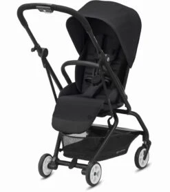 Cybex Eezy S Twist 2 Stroller + Aton 2 SensorSafe Travel System Bundle - Soho Grey / Lavastone Black -Cybex cybex eezy s twist 2 stroller cot s bassinet bundle classic beige 75 5