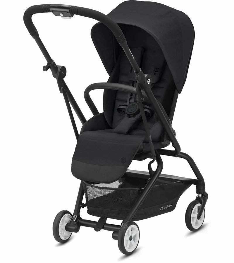 Cybex Eezy S Twist 2 Stroller + Aton 2 SensorSafe Travel System Bundle - Deep Black / Lavastone Black 4 Cybex Eezy S Twist 2 Stroller + Aton 2 SensorSafe Travel System Bundle - Deep Black / Lavastone Black - Image 2
