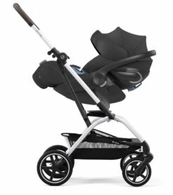 Cybex Eezy S Twist +2 V2 Stroller + Aton 2 Sensorsafe Travel System Bundle - Ocean Blue / Lavastone Black -Cybex cybex eezy s twist 2 v2 stroller aton 2 sensorsafe travel system bundle beach blue lavastone black 127 2