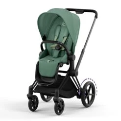 CYBEX E-Priam Pushchair - Leaf Green 17 CYBEX E-Priam Pushchair - Leaf Green -Cybex cybex epriam leaf green matt black flat 6