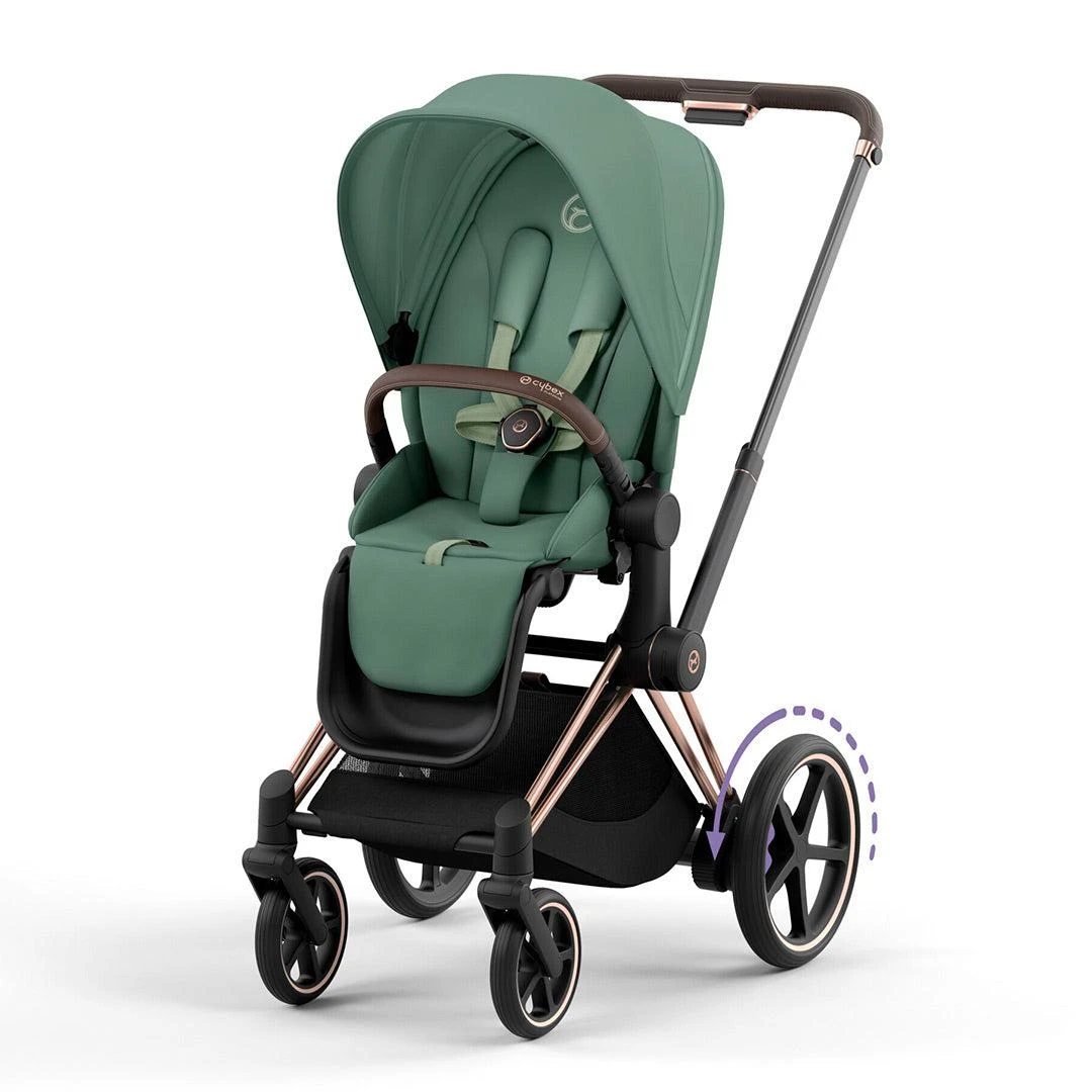 CYBEX E-Priam Pushchair - Leaf Green 6 CYBEX E-Priam Pushchair - Leaf Green - Image 4