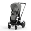 CYBEX E-Priam Pushchair - Mirage Grey -Cybex cybex epriam mirage grey chrome black flat 6