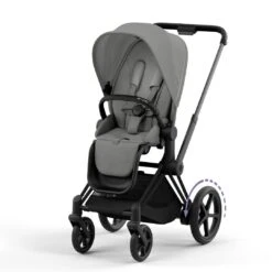 CYBEX E-Priam Pushchair - Mirage Grey -Cybex cybex epriam mirage grey matt black flat 6