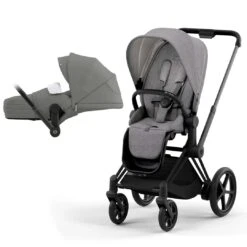CYBEX E-Priam PLUS Pushchair - Manhattan Grey 22 CYBEX E-Priam PLUS Pushchair - Manhattan Grey -Cybex cybex epriam plus pushchair manhattan grey matt black lite