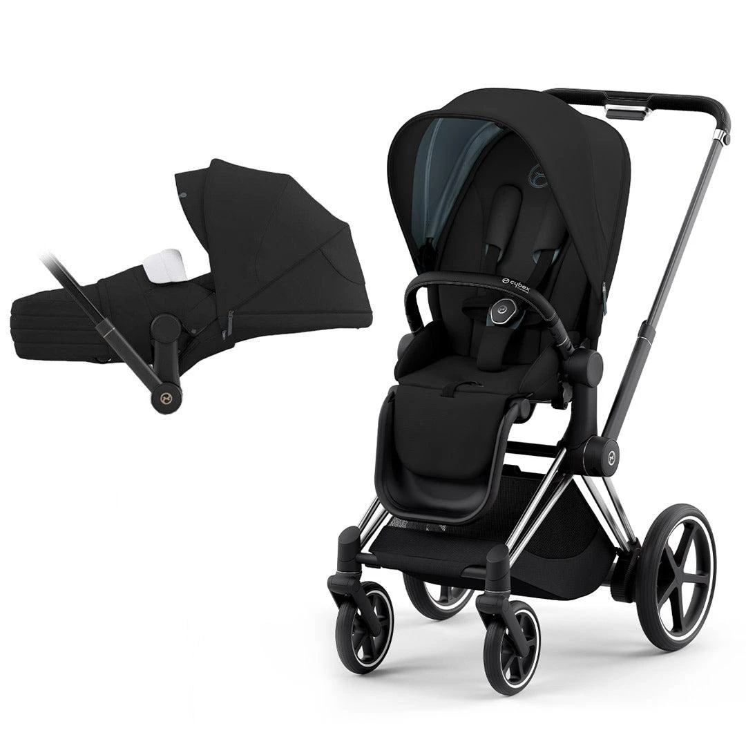 CYBEX E-Priam Pushchair - Deep Black (2022) 4 CYBEX E-Priam Pushchair - Deep Black (2022) - Image 2
