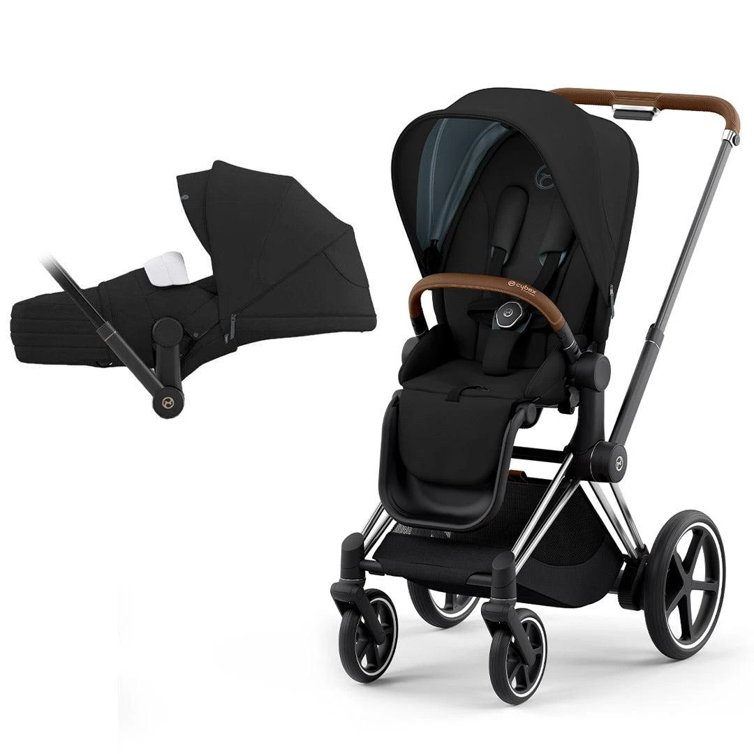 CYBEX E-Priam Pushchair - Deep Black (2022) 6 CYBEX E-Priam Pushchair - Deep Black (2022) - Image 4