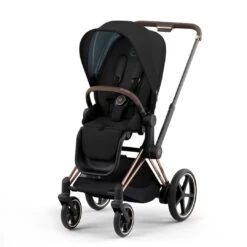 CYBEX E-Priam Pushchair - Deep Black (2022) 25 CYBEX E-Priam Pushchair - Deep Black (2022) -Cybex cybex epriam pushchair deep black rose gold no carrycot