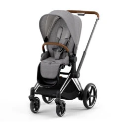 CYBEX E-Priam Pushchair Plus - Manhattan Grey (2022) 12 CYBEX E-Priam Pushchair Plus - Manhattan Grey (2022) -Cybex cybex epriam pushchair plus manhattan grey chrome brown no carrycot