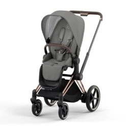 CYBEX E-Priam Pushchair - Soho Grey (2022) -Cybex cybex epriam pushchair soho grey rose gold no carrycot