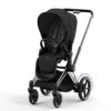 CYBEX E-Priam Pushchair - Sepia Black 1 CYBEX E-Priam Pushchair - Sepia Black -Cybex cybex epriam sepia black chrome black flat 6