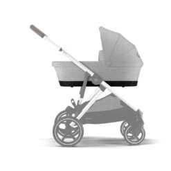 CYBEX Gazelle S Cot (2023) - Lava Grey -Cybex cybex gazelle cot s lava grey flat