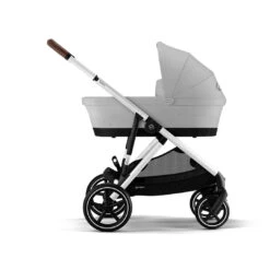 CYBEX Gazelle S Cot (2023) - Lava Grey -Cybex cybex gazelle cot s lava grey flat 4