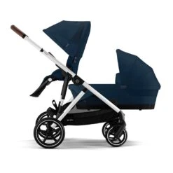 CYBEX Gazelle S Cot (2023) - Ocean Blue -Cybex cybex gazelle cot s ocean blue flat 2