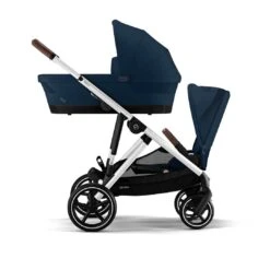 CYBEX Gazelle S Cot (2023) - Ocean Blue -Cybex cybex gazelle cot s ocean blue flat 3