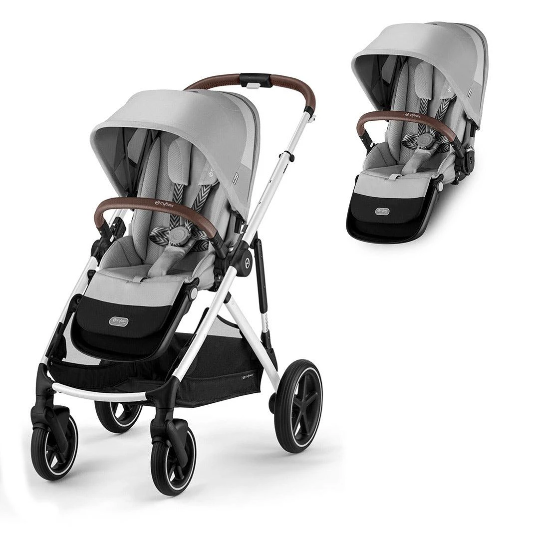 CYBEX Gazelle S Double Pushchair - Lava Grey 6 CYBEX Gazelle S Double Pushchair - Lava Grey - Image 4