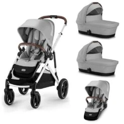 CYBEX Gazelle S Twin Pushchair - Lava Grey -Cybex cybex gazelle s puchair lava grey twin flat 2