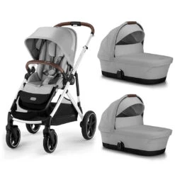 CYBEX Gazelle S Twin Pushchair - Lava Grey -Cybex cybex gazelle s puchair lava grey twin flat