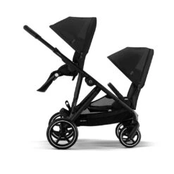 CYBEX Gazelle S Twin Pushchair - Moon Black -Cybex cybex gazelle s puchair moon black twin flat 4