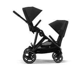 CYBEX Gazelle S Twin Pushchair - Moon Black -Cybex cybex gazelle s puchair moon black twin flat 6