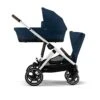 CYBEX Gazelle S Double Pushchair - Ocean Blue -Cybex cybex gazelle s puchair ocean blue double flat