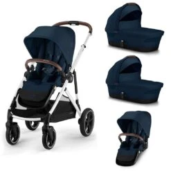 CYBEX Gazelle S Twin Pushchair - Ocean Blue -Cybex cybex gazelle s puchair ocean blue twin flat 2