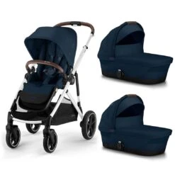 CYBEX Gazelle S Twin Pushchair - Ocean Blue -Cybex cybex gazelle s puchair ocean blue twin flat