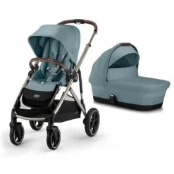 CYBEX Gazelle S Double Pushchair - Sky Blue -Cybex cybex gazelle s puchair sky blue carrycot c9141355 23cc 4a25 8f0d 401fc403a29d