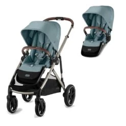 CYBEX Gazelle S Double Pushchair - Sky Blue -Cybex cybex gazelle s puchair sky blue double flat 5