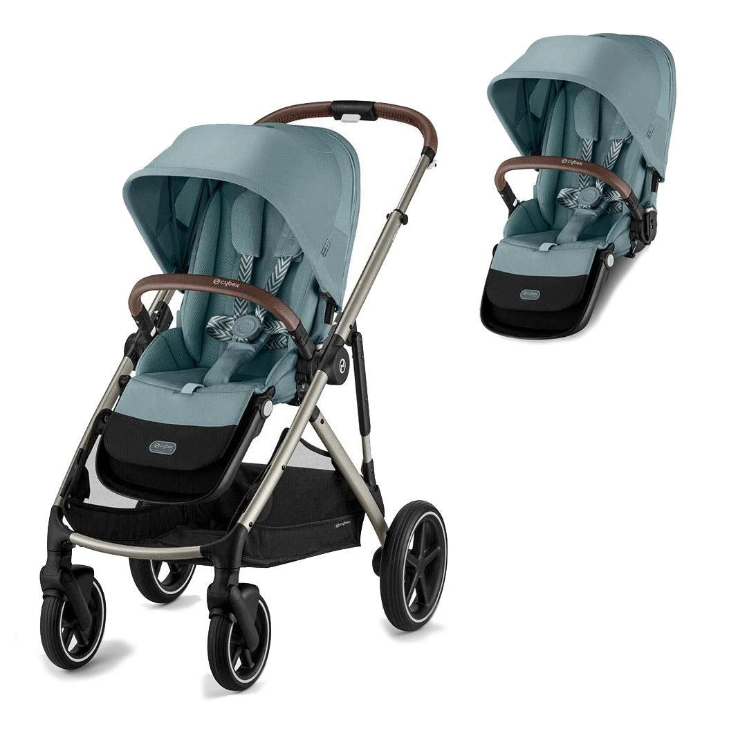 CYBEX Gazelle S Twin Pushchair - Sky Blue 6 CYBEX Gazelle S Twin Pushchair - Sky Blue - Image 4
