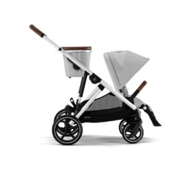 CYBEX Gazelle S Pushchair (2023) - Lava Grey - Silver -Cybex cybex gazelle s pushchair lava grey flat 2