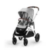 CYBEX Gazelle S Pushchair (2023) - Lava Grey - Silver -Cybex cybex gazelle s pushchair lava grey flat 5