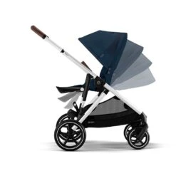 CYBEX Gazelle S Twin Pushchair - Ocean Blue -Cybex cybex gazelle s pushchair ocean blue flat 4 cff167b9 4bab 48d4 9c6d 8bfc6ab5ef81