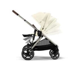 CYBEX Gazelle S Twin Pushchair - Seashell Beige -Cybex cybex gazelle s pushchair seashell beige flat 4 bd5f7551 1a12 427a a14e dda13139945a