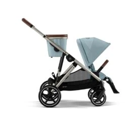 CYBEX Gazelle S Double Pushchair - Sky Blue -Cybex cybex gazelle s pushchair sky blue flat 3 71341c20 4a3c 4ec6 a0bf 150865dd9ff4