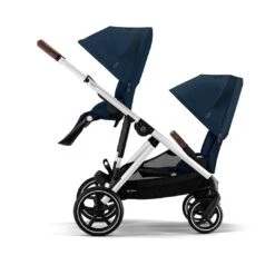 CYBEX Gazelle S Twin Pushchair - Ocean Blue -Cybex cybex gazelle s twin pushchair ocean blue flat 2