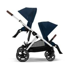 CYBEX Gazelle S Twin Pushchair - Ocean Blue -Cybex cybex gazelle s twin pushchair ocean blue flat 3