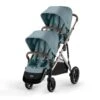 CYBEX Gazelle S Twin Pushchair - Sky Blue -Cybex cybex gazelle s twin pushchair sky blue flat