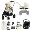 CYBEX Gazelle S + Cloud T Luxury Bundle - Seashell Beige -Cybex cybex gazelle seashell beige cloud t base flat 2