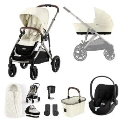 CYBEX Gazelle S + Cloud T Luxury Bundle - Seashell Beige