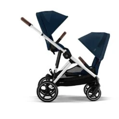 CYBEX Gazelle S Seat Unit (2023) - Ocean Blue - Silver -Cybex cybex gazelle second seat ocean blue flat 2