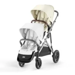 CYBEX Gazelle S Seat Unit (2023) - Seashell Beige - Taupe -Cybex cybex gazelle second seat seashell beige flat 3