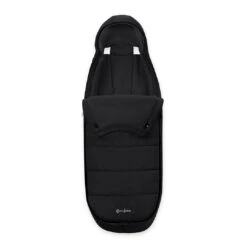 CYBEX Gold Footmuff - Moon Black -Cybex cybex gold footmuff moon black footmuff flat 4