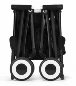 Cybex Libelle 2 Compact Stroller + Aton 2 SensorSafe Travel System Bundle - Beach Blue / Lavastone Black -Cybex cybex libelle 2 compact stroller aton 2 sensorsafe travel system bundle lava grey lavastone black 67 3