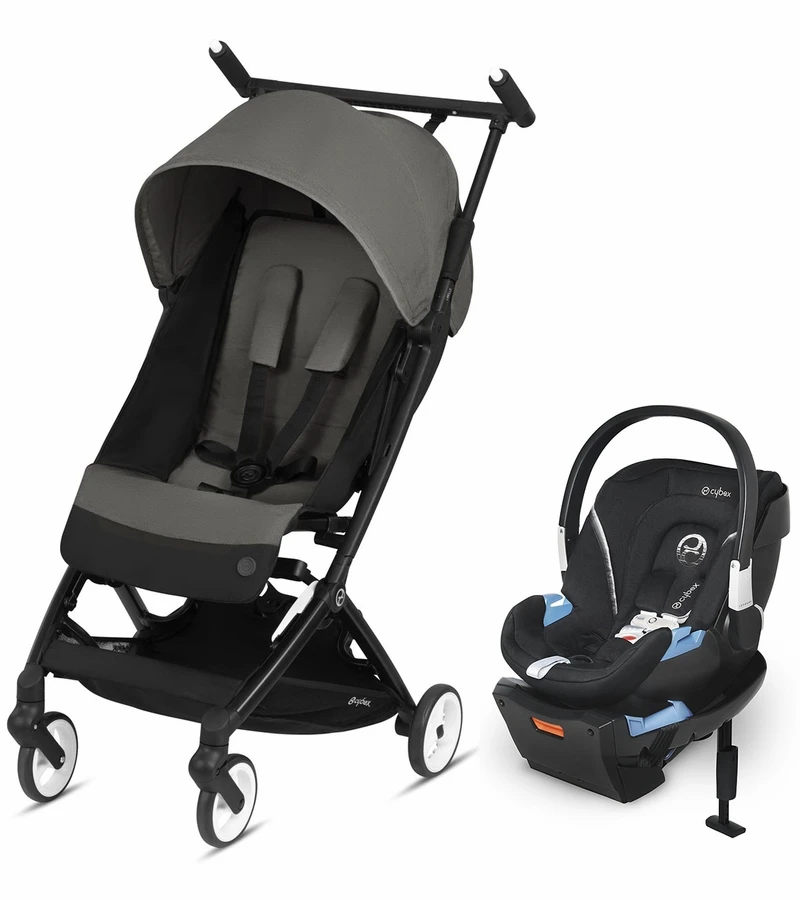 Cybex Libelle Compact Stroller + Aton 2 SensorSafe Travel System Bundle - Soho Grey / Lavastone Black 3 Cybex Libelle Compact Stroller + Aton 2 SensorSafe Travel System Bundle - Soho Grey / Lavastone Black